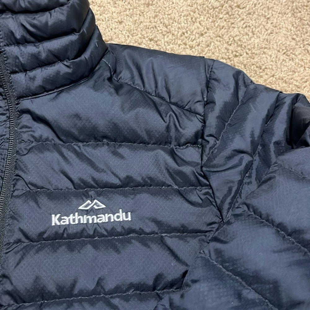Kathmandu Women's Small Darkest Blue Puffer Jacket Coat #Travel #Packable #Ski